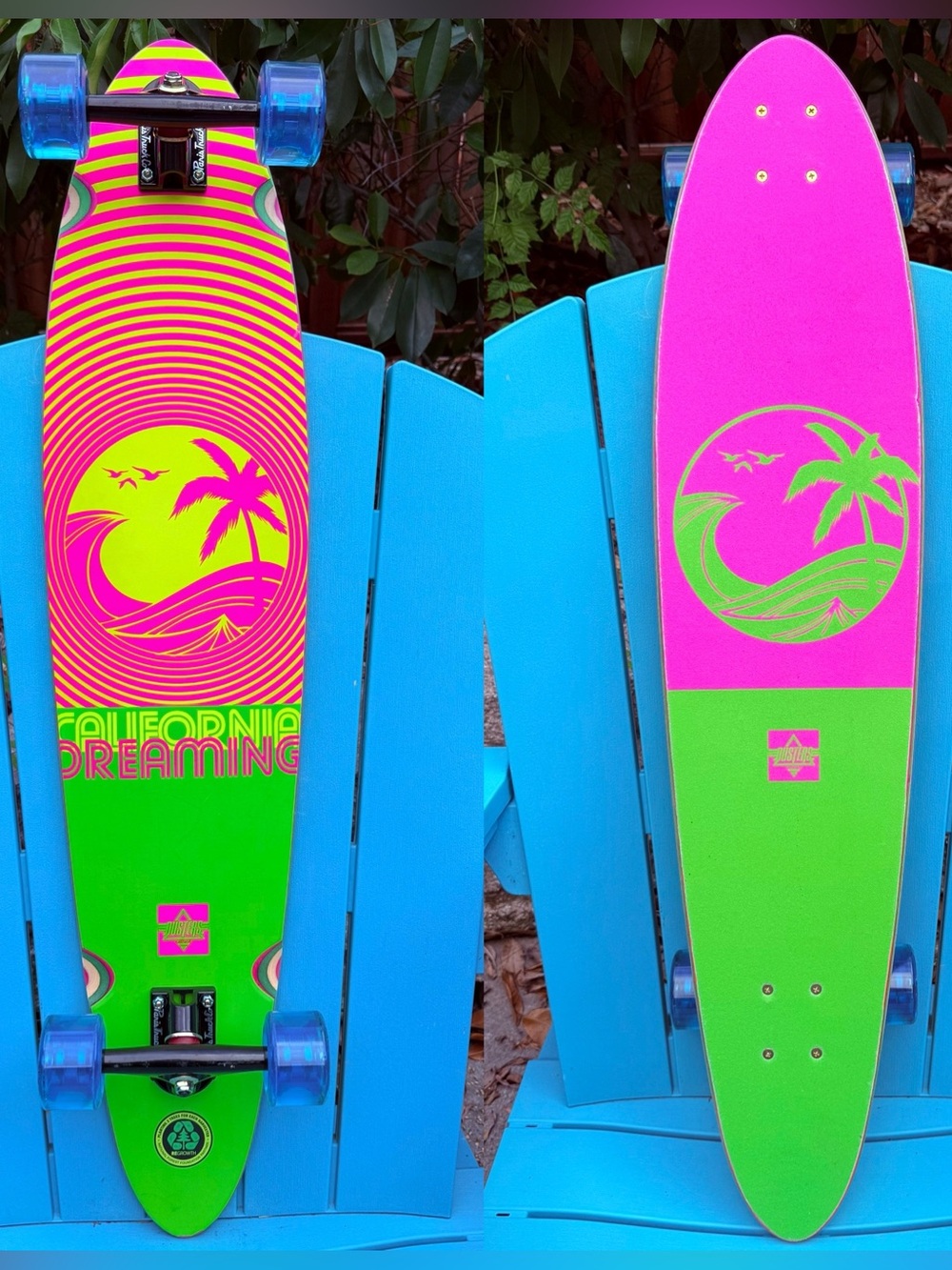 Dusters California Dreaming Longboard Skateboard - Paris Trucks Sector 9 Wheels